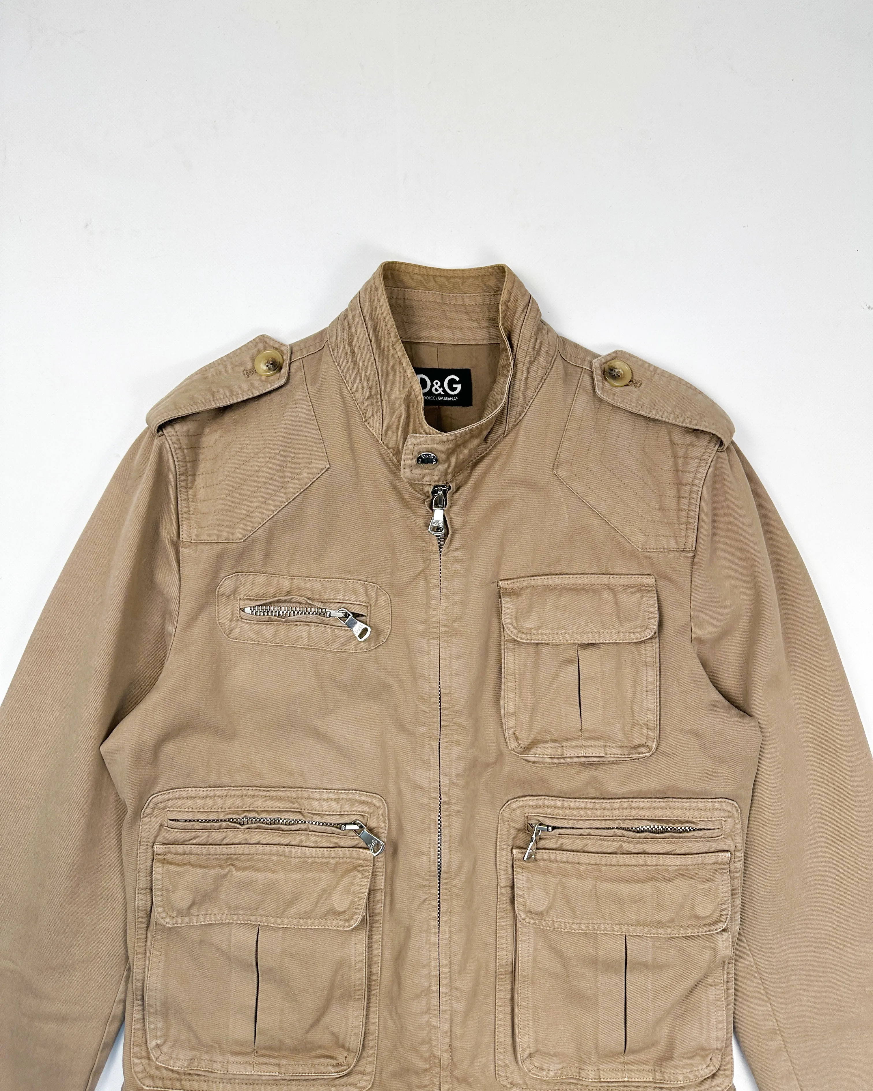 Dolce & Gabbana Beige Utility Jacket 2000's