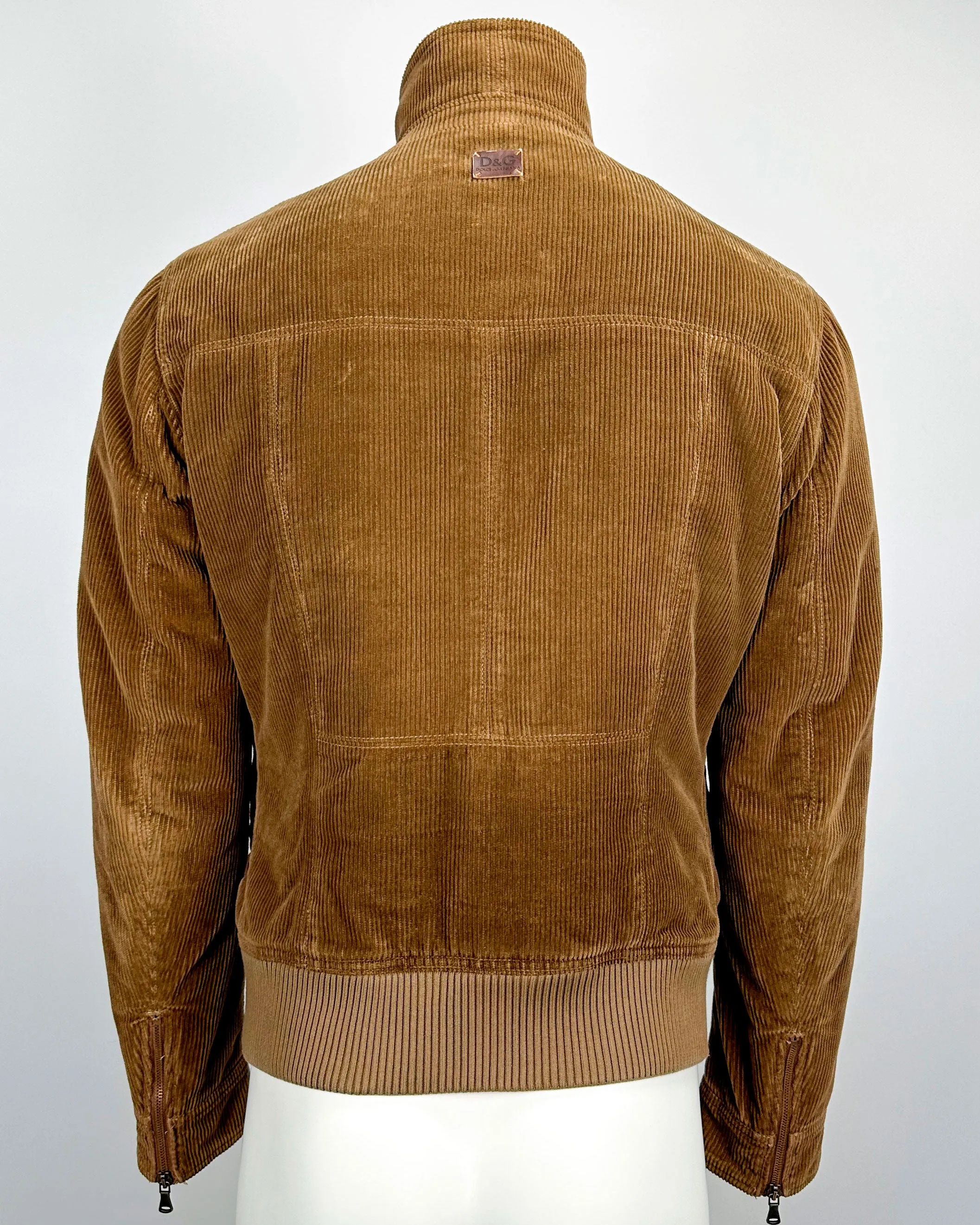 Dolce & Gabbana Multi Pocket Corduroy Brown Jacket 1990's