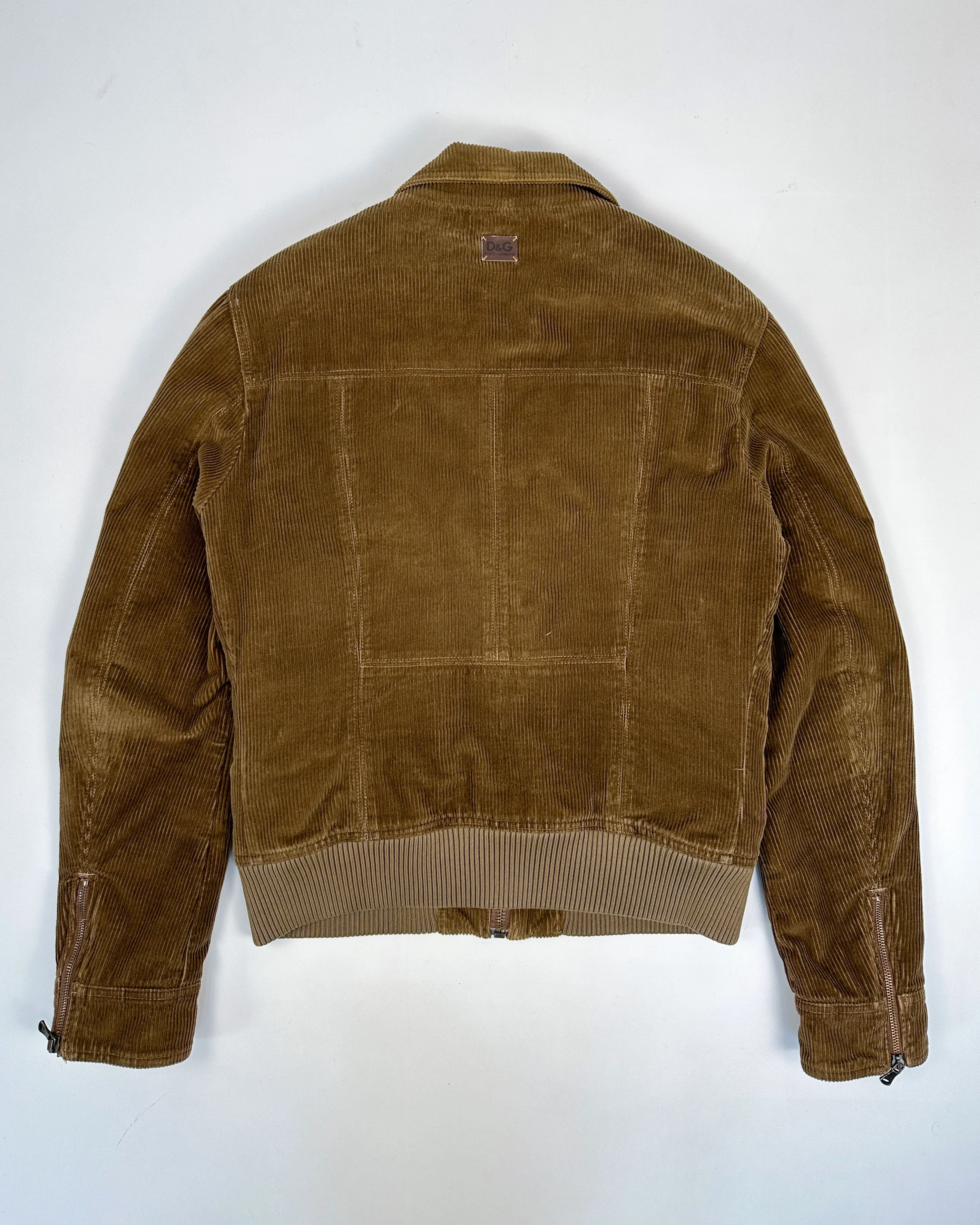 Dolce & Gabbana Multi Pocket Corduroy Brown Jacket 1990's