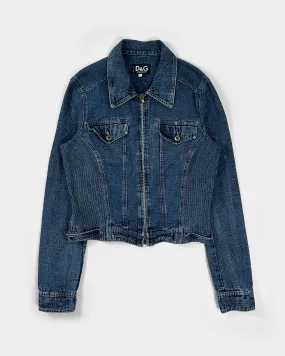 Dolce & Gabbana Stitched Denim Jacket 1990's