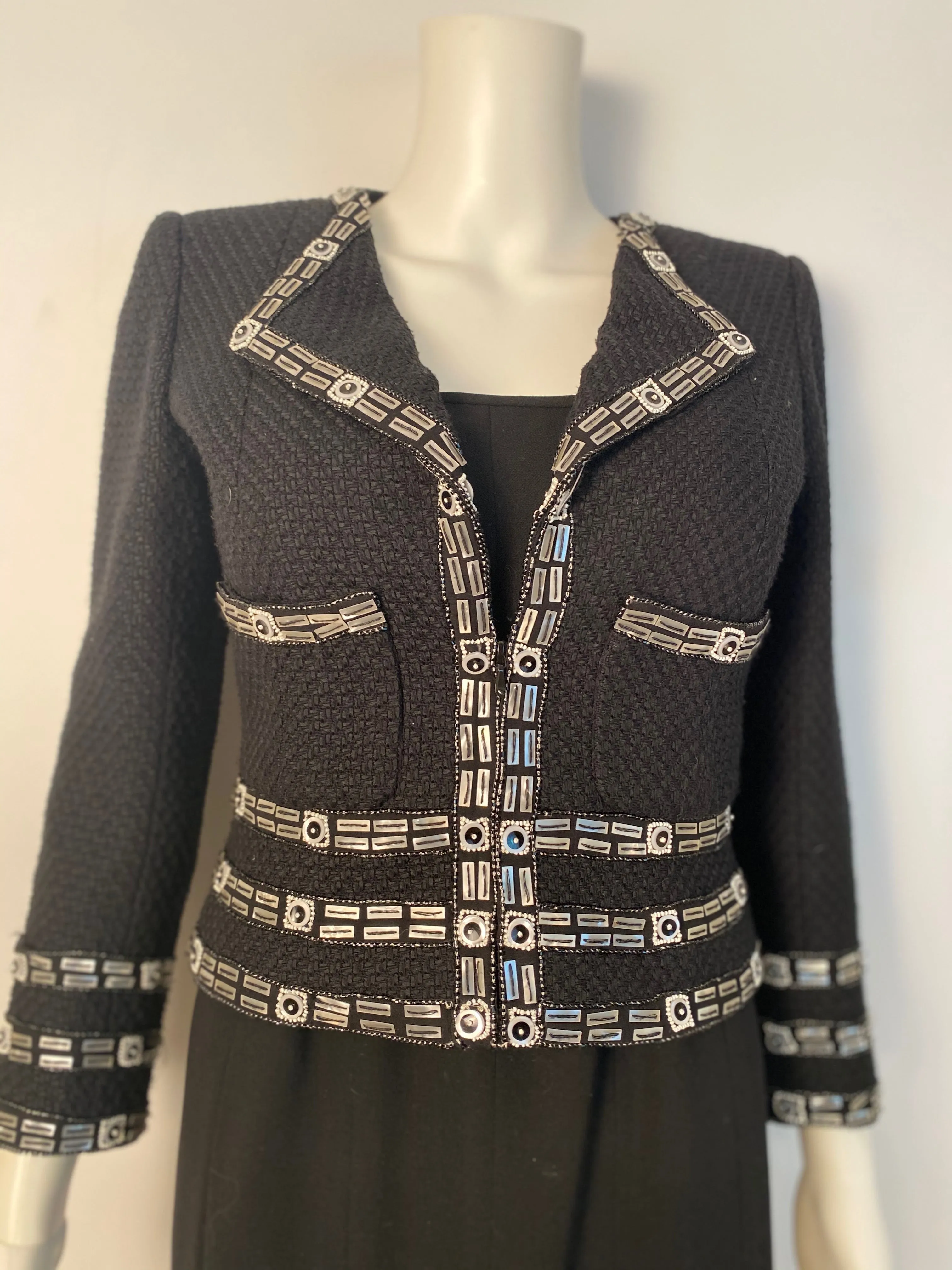 Dressy Rare Chanel 03P 2003 Spring Jacket FR 34