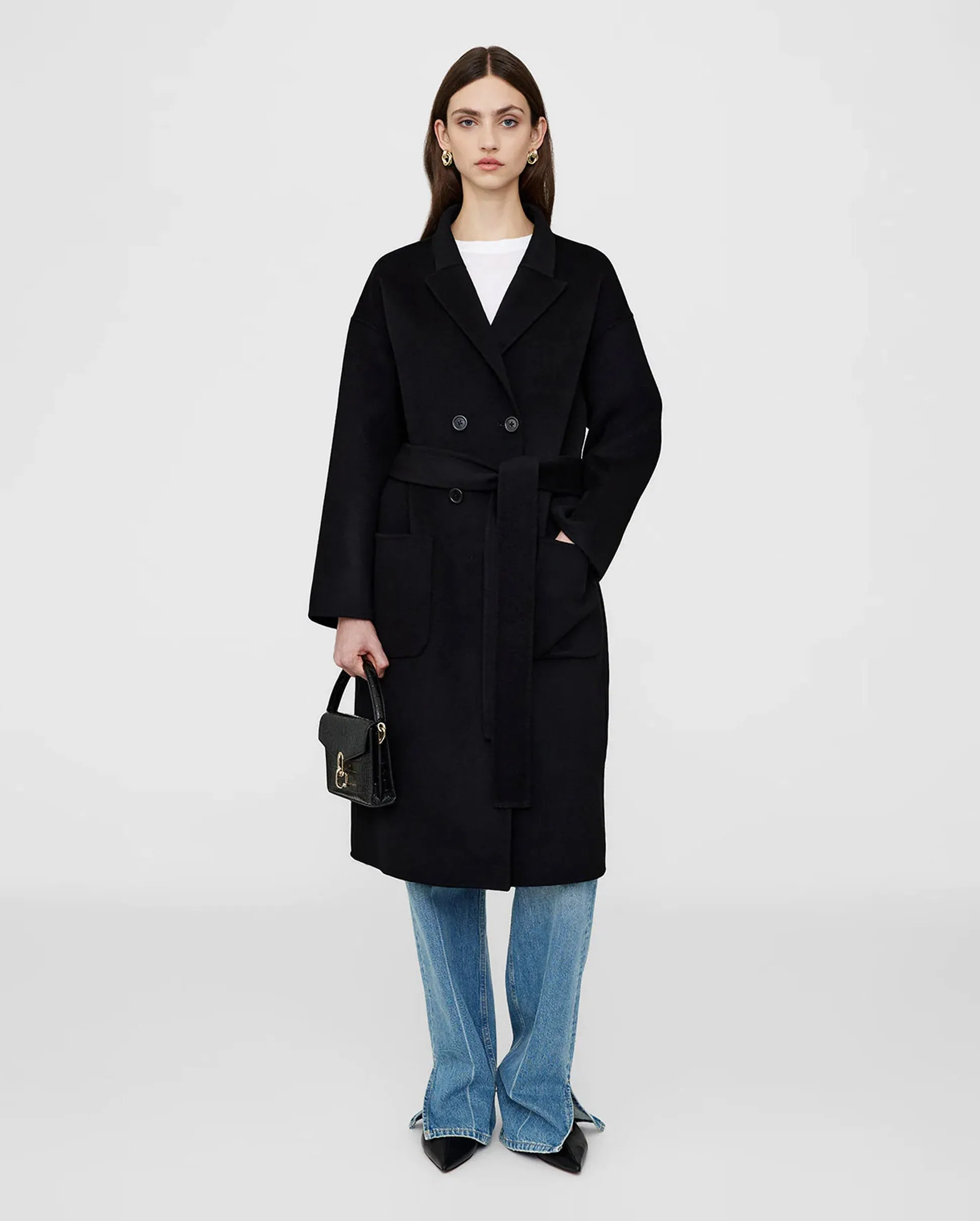 DYLAN COAT / BLACK CASHMERE BLEND