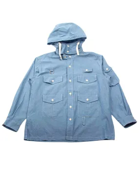 Engineered Garments Fishing Over Shirt Jacket Light Blue Cotton Chambray