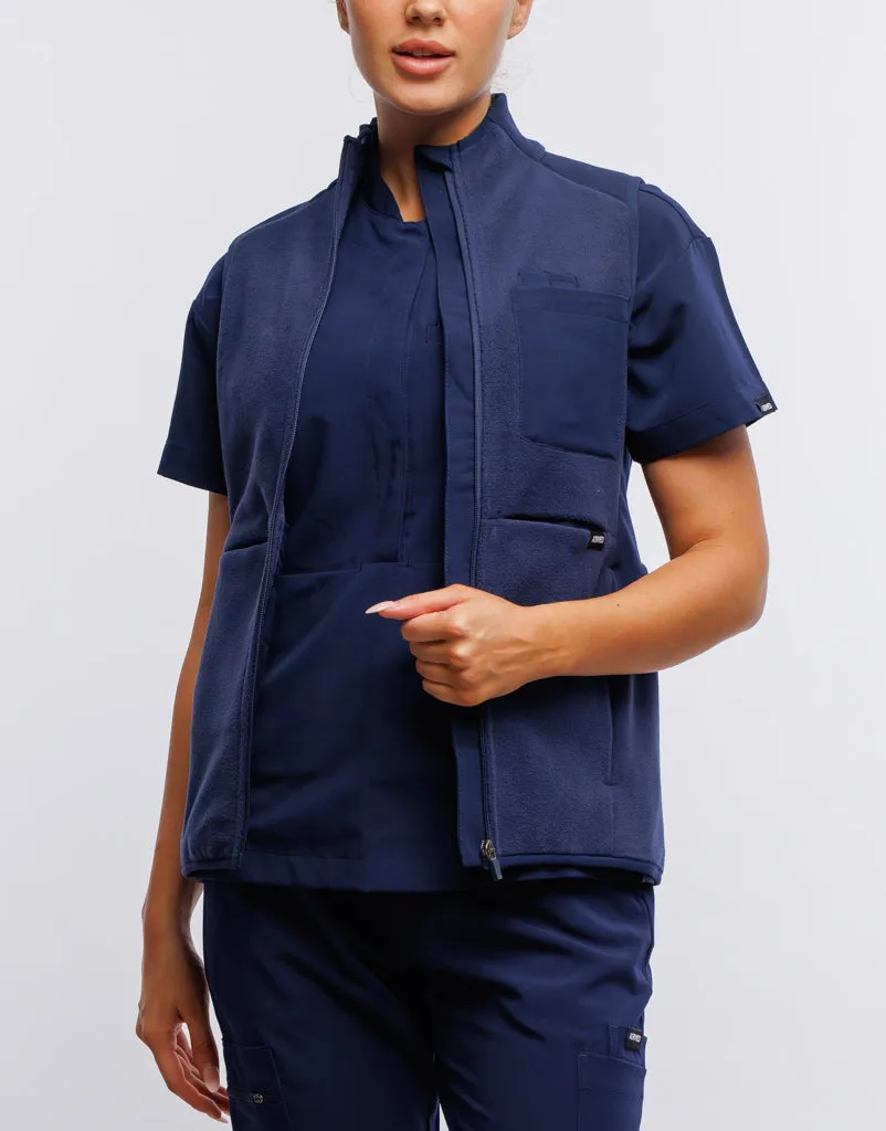 Essential Fleece Vest - True Navy