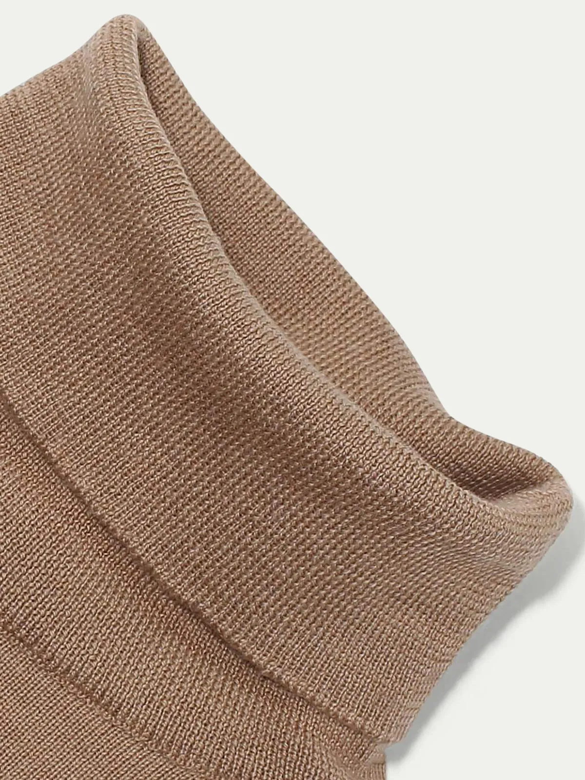 Extrafine Merino Rollneck Beige