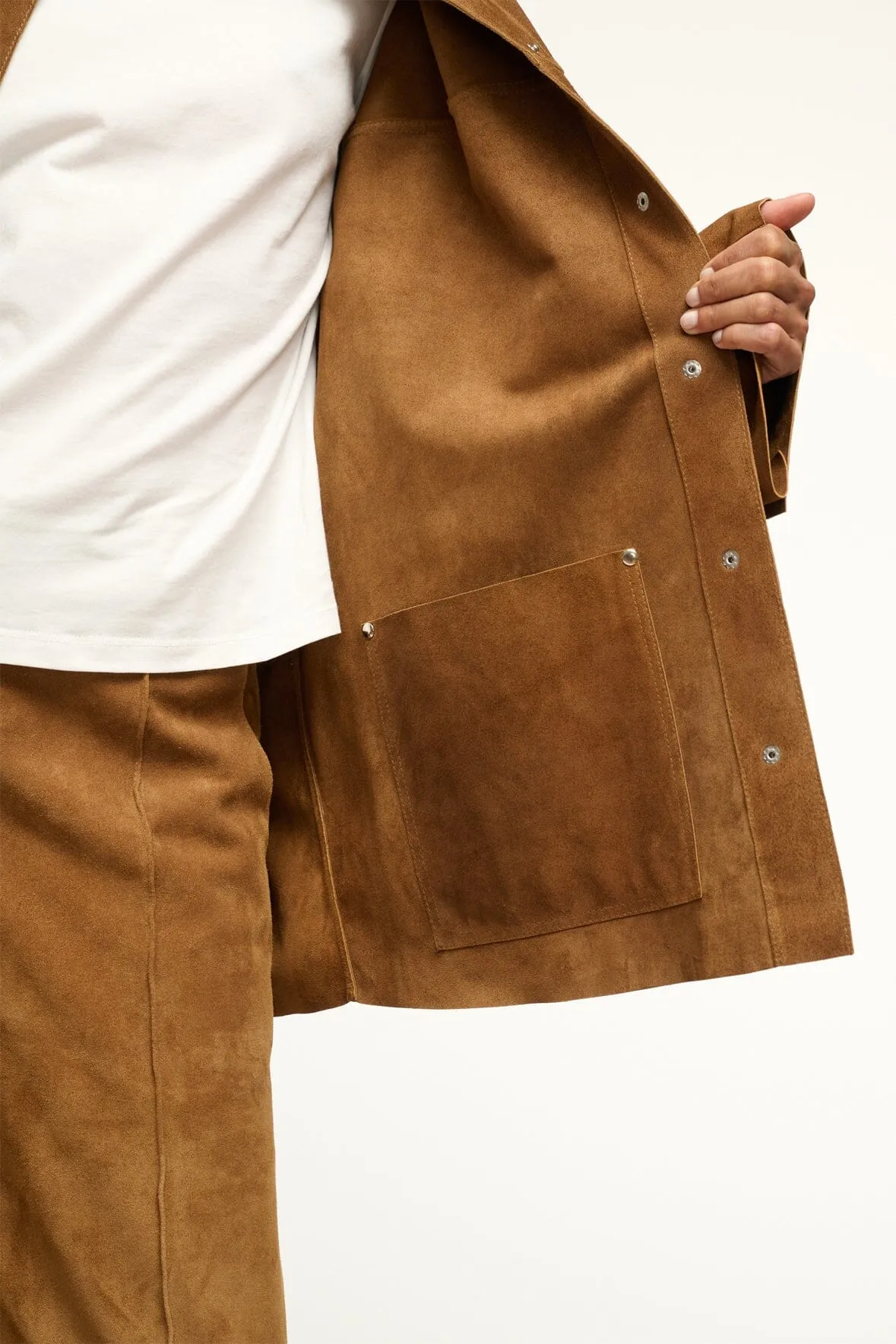 FOUNDATION JACKET | TAN SUEDE