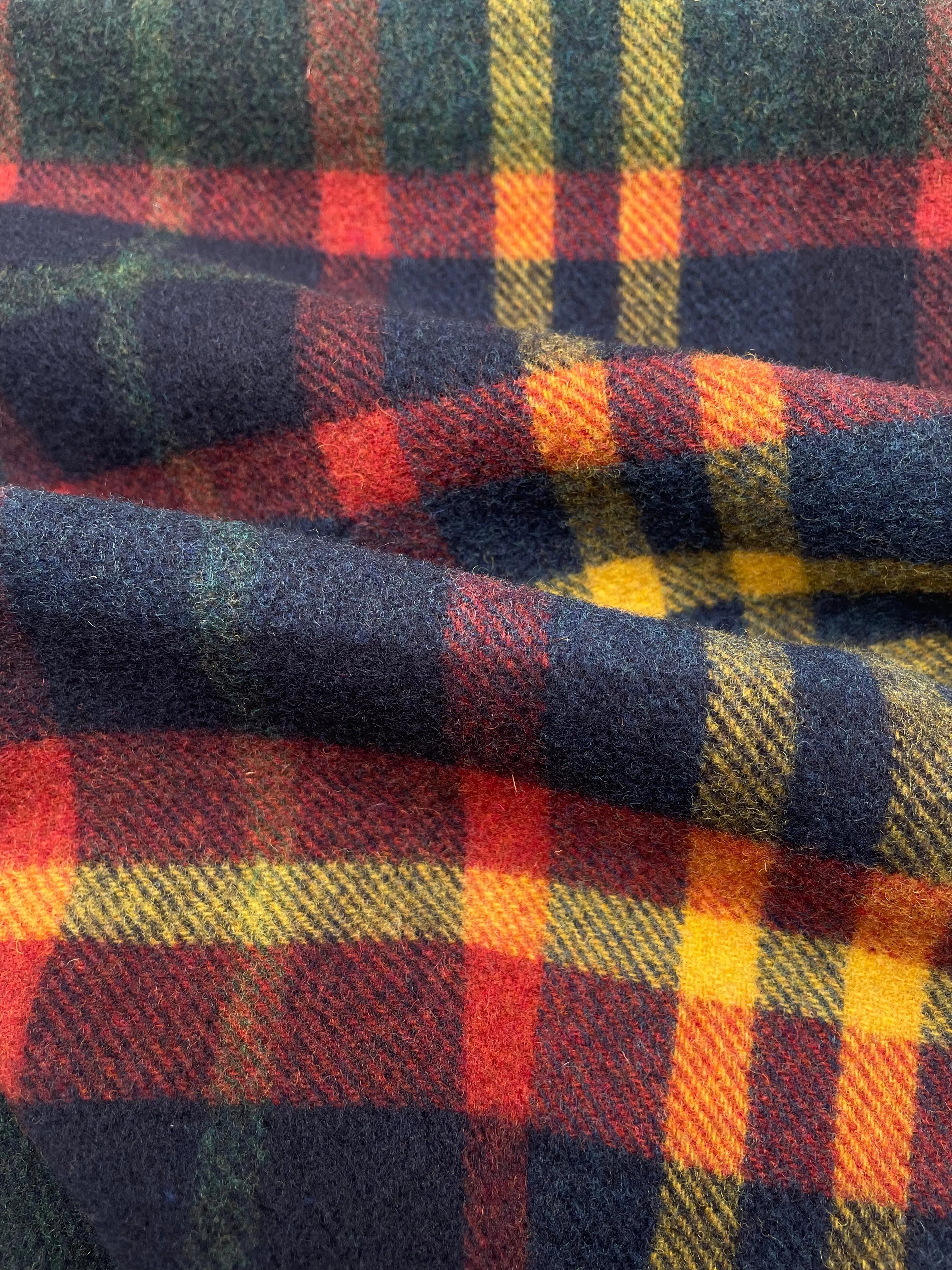 FRESH Multi Tartan Wool Scarf