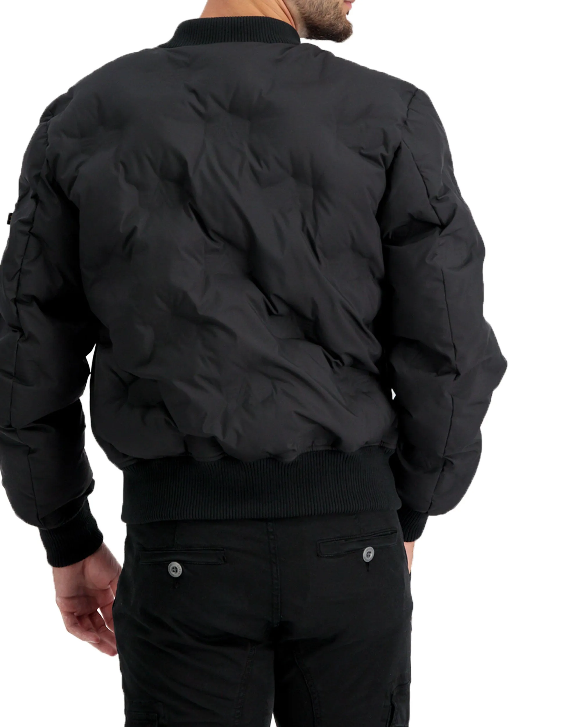 Giacca Alpha Industries Ma-1 Emb Logo Puffer Nero