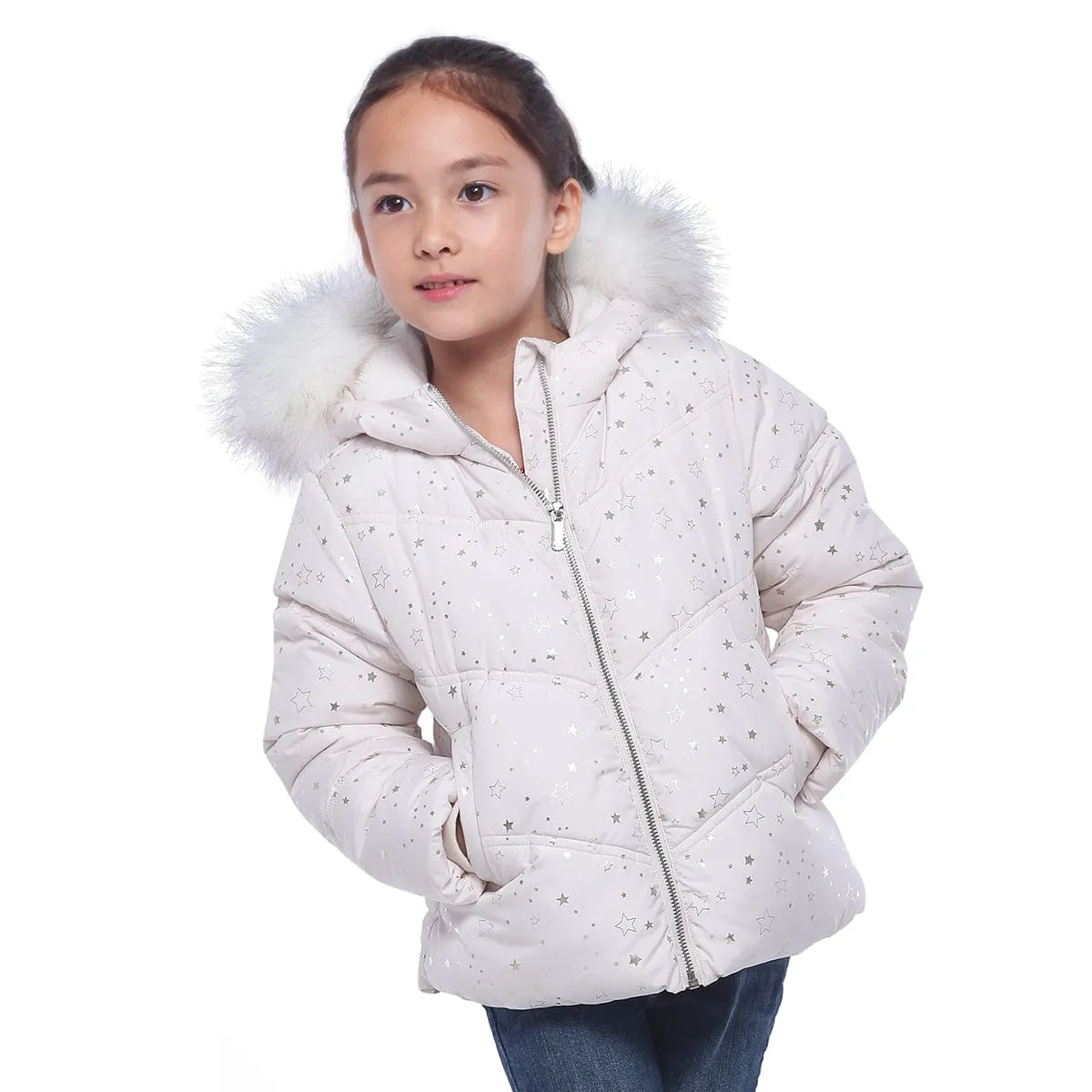 Girls' Heavyweight Puffer Jacket Bubble Coat