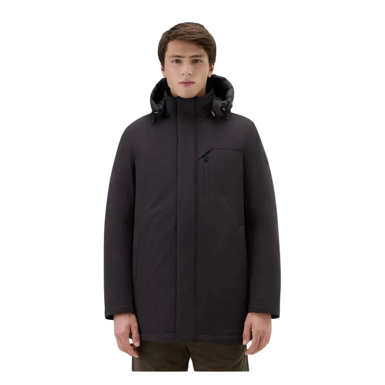 Giubbino Uomo Woolrich Mountain Stretch Parka Nero