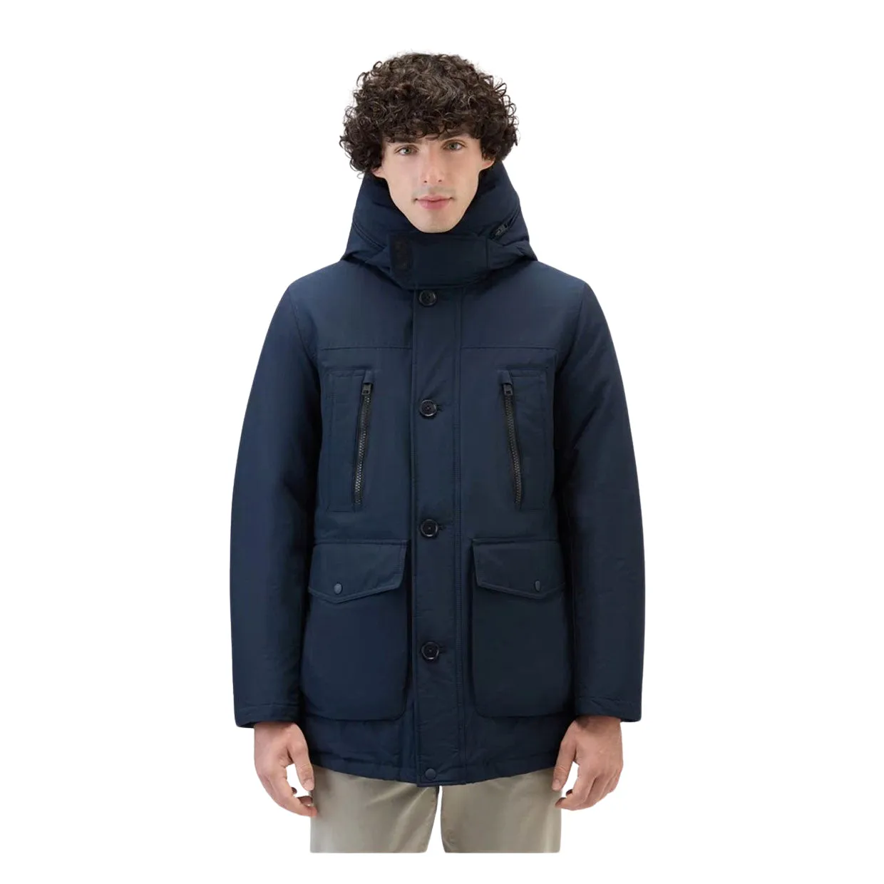 Giubbino Uomo Woolrich Ramar Arctic Parka Blu