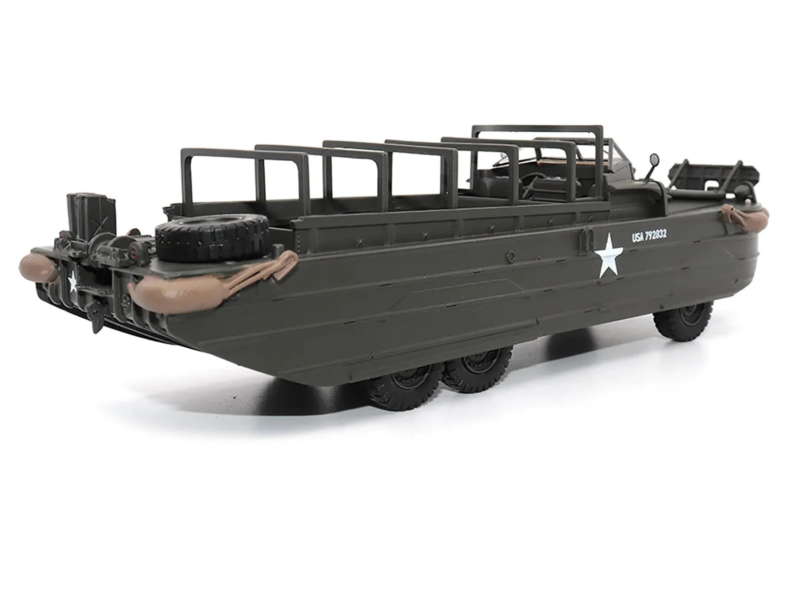 GMC DUKW Amphibious Vehicle Olive Drab United States Army 1/43 Diecast Model by Militaria Die Cast