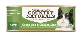 Grandma Mae's Country Naturals Grain Free Ocean Fish & Chicken Dinner Pate Canned Food for Cats