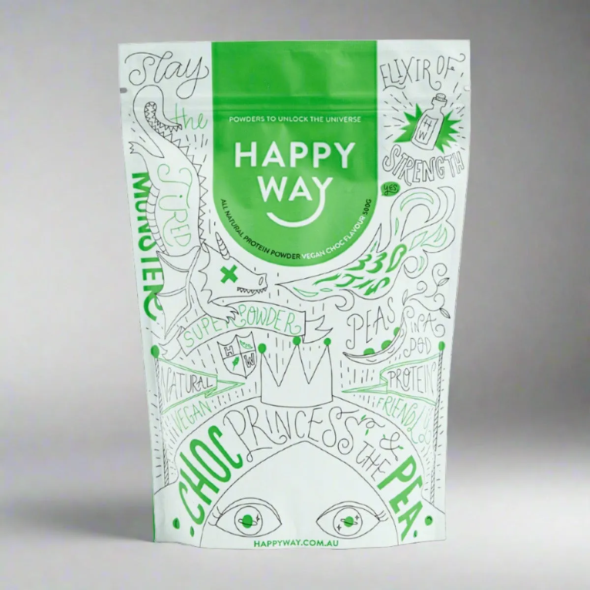 Happy Way - Choc Pea Princess Vegan Protein Powder