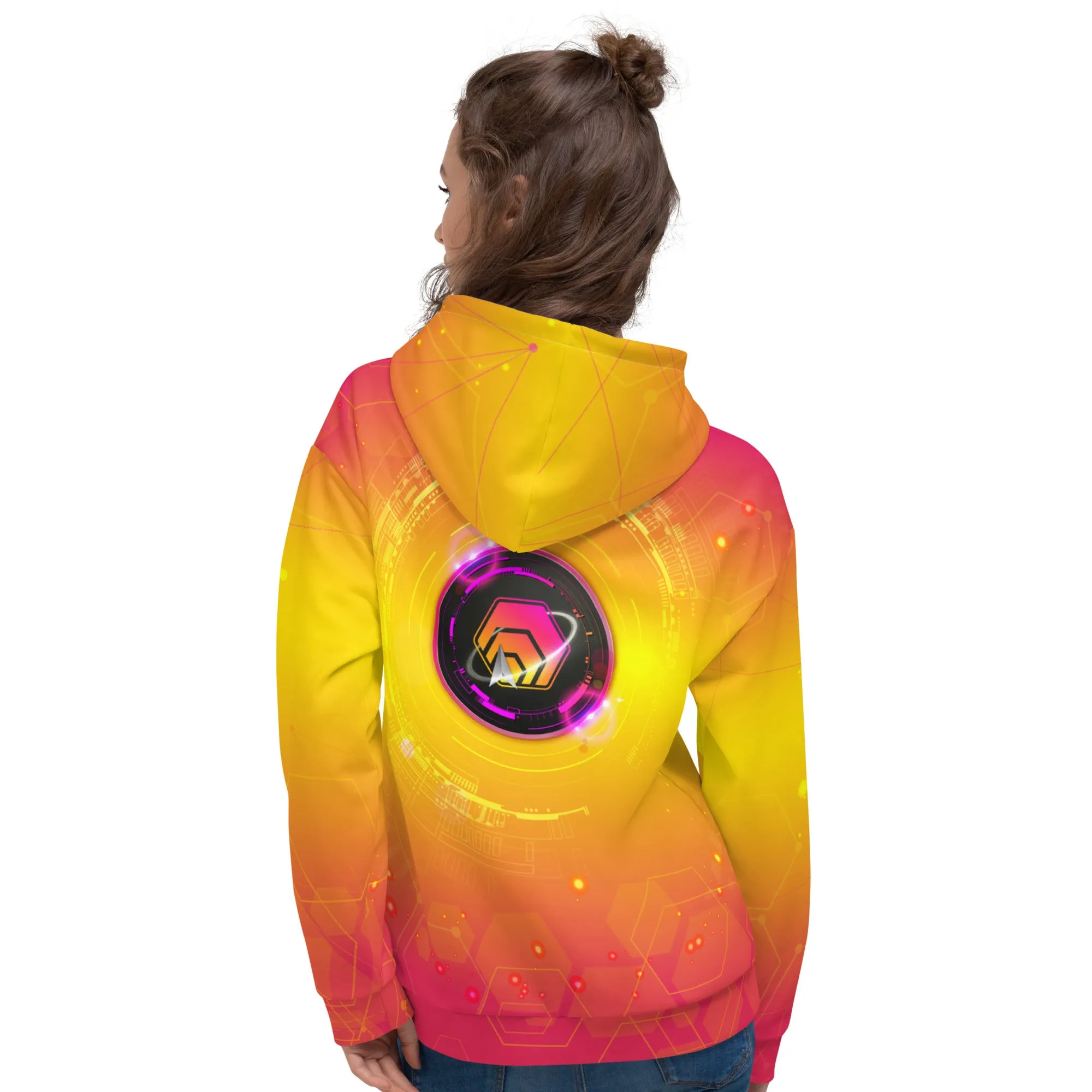 Hex All Over Print Women's Hoodie