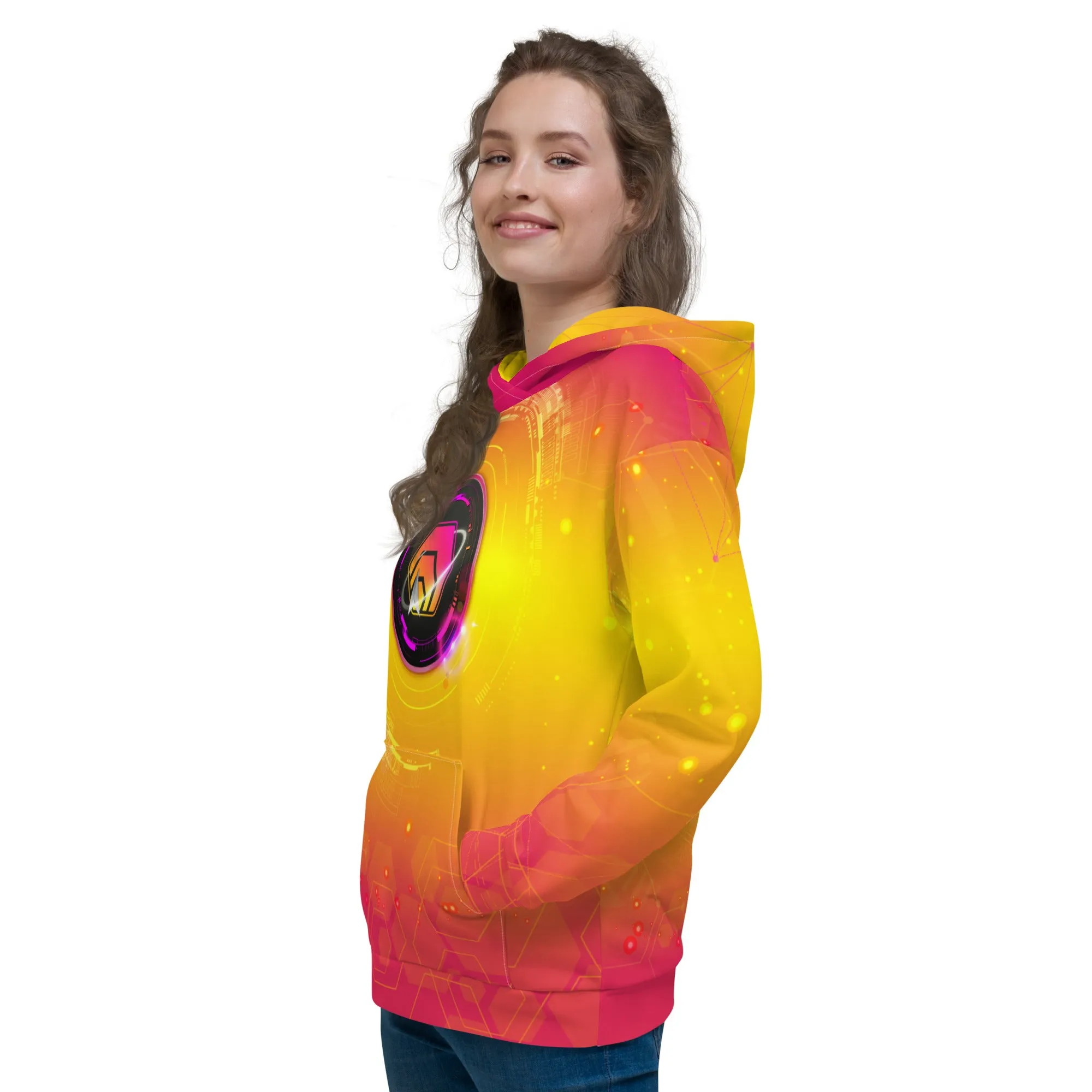 Hex All Over Print Women's Hoodie