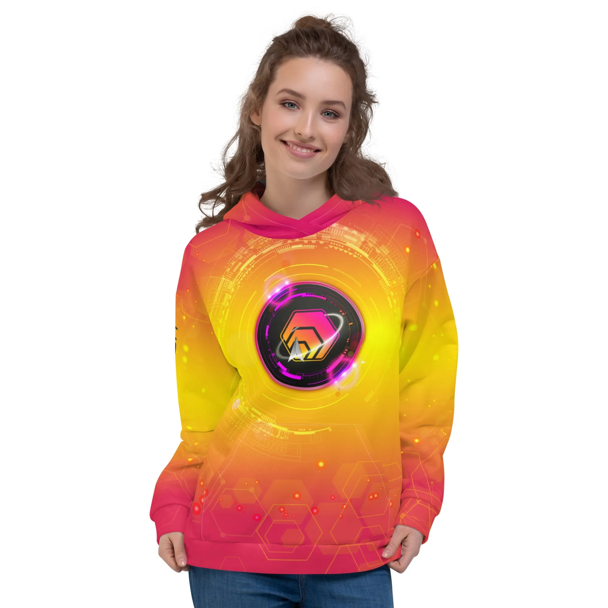 Hex All Over Print Women's Hoodie