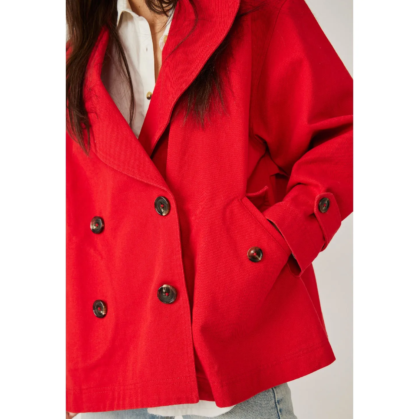 Highlands Solid Peacoat - High Risk