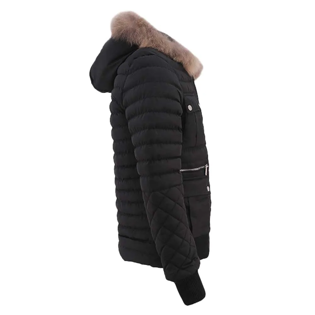 Hooded Lightweight Coat Black