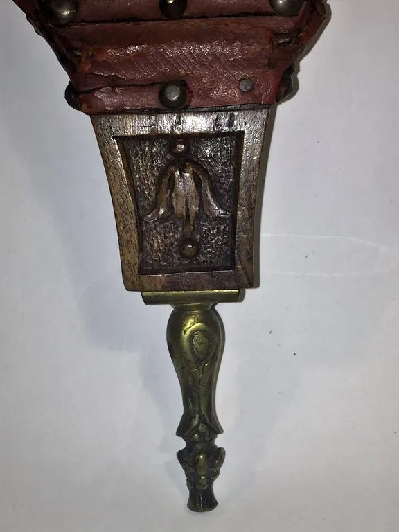 Italian Hand- Carved 19th Century Fire Bellows