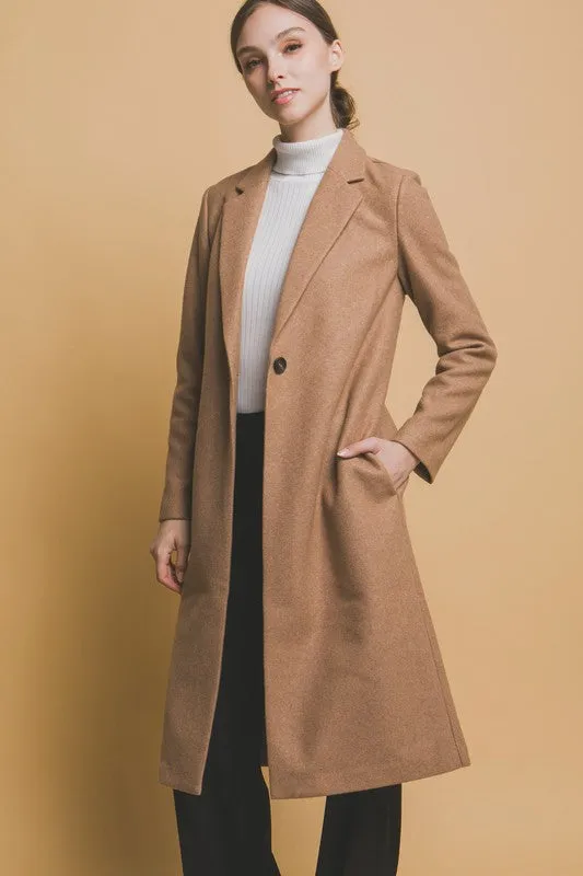 Jackie JQ Fleece Single Breasted Coat