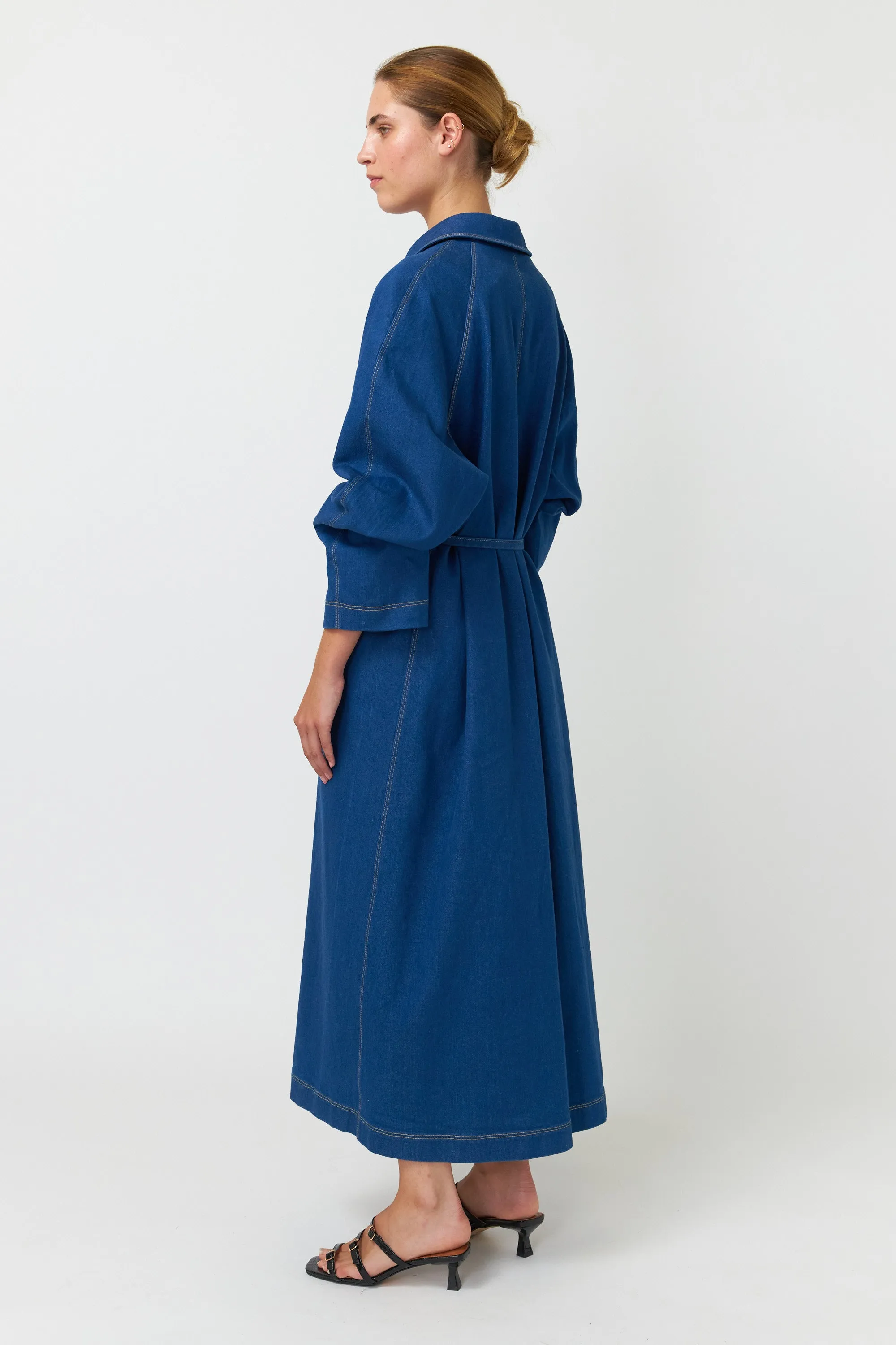 Kate Sylvester Cooper Coat - Indigo Denim