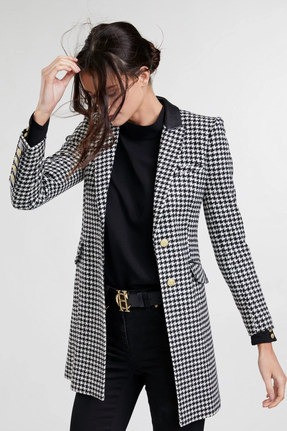 Kempton Coat - Houndstooth