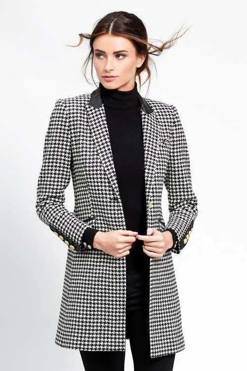 Kempton Coat - Houndstooth