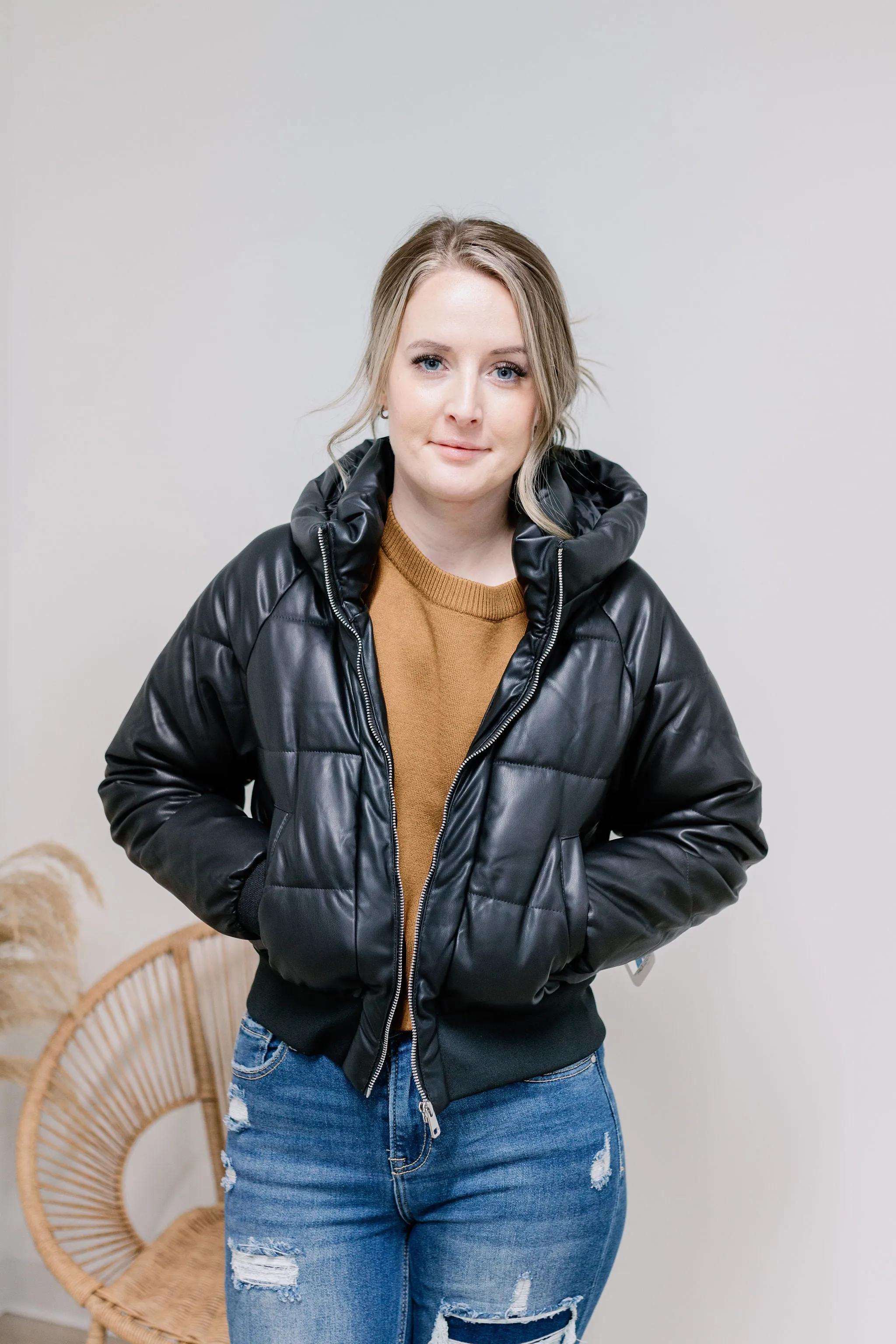 Kyleigh Puffer Coat - Black