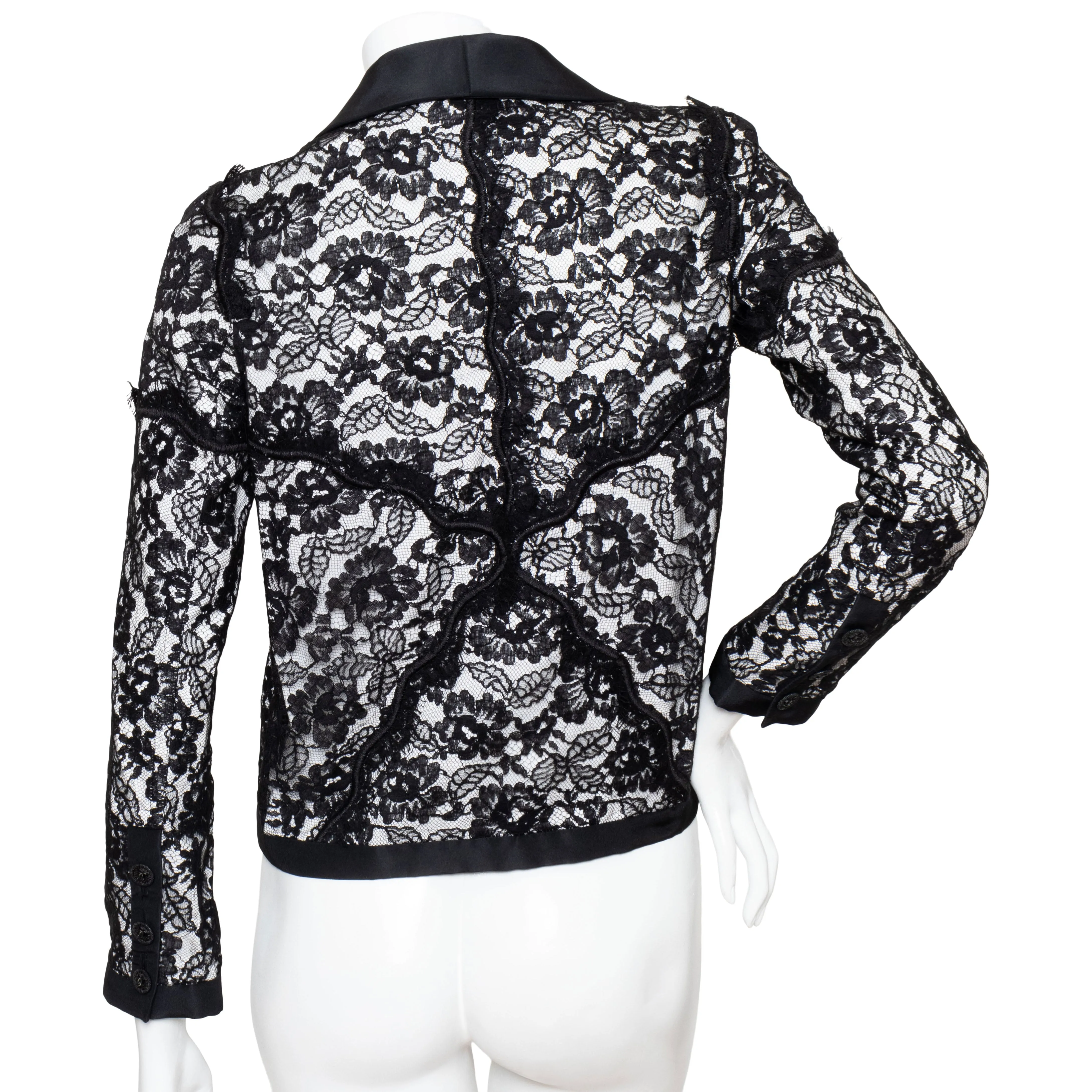 Lace Tuxedo Jacket