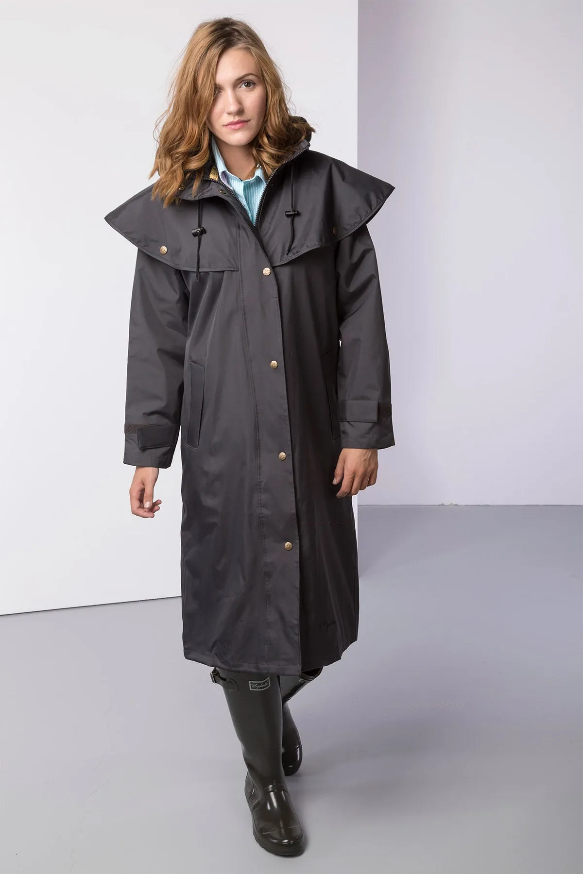 Ladies Full Length Waterproof Long Riding Coat - Knapton II