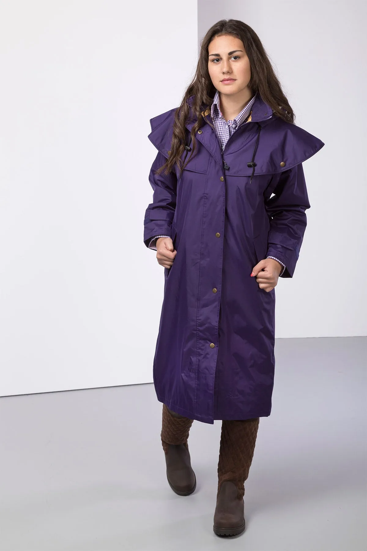 Ladies Full Length Waterproof Long Riding Coat - Knapton II