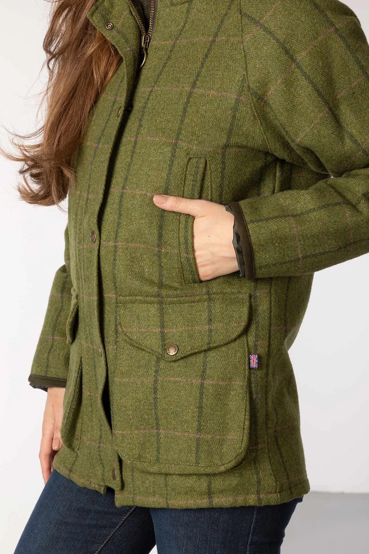 Ladies Long Tweed Coat