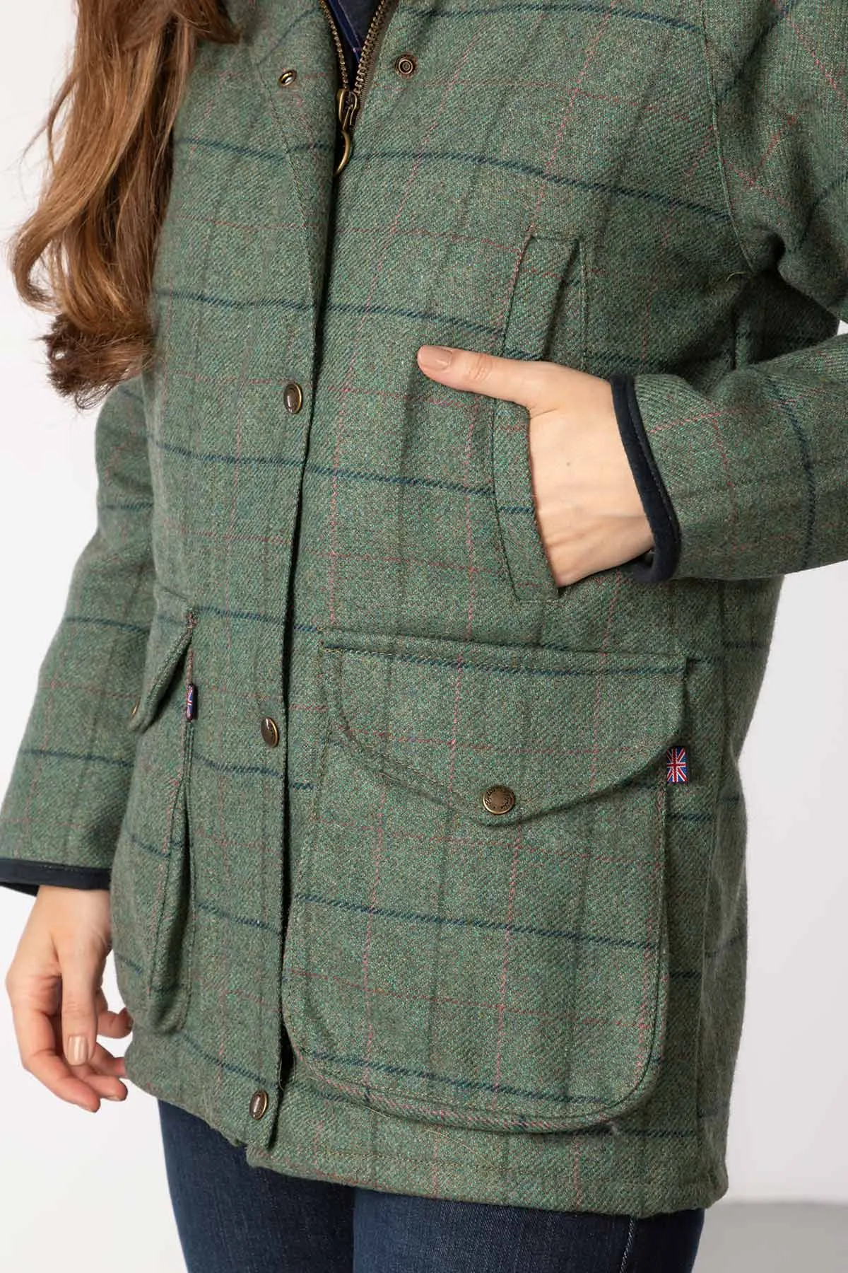 Ladies Long Tweed Coat