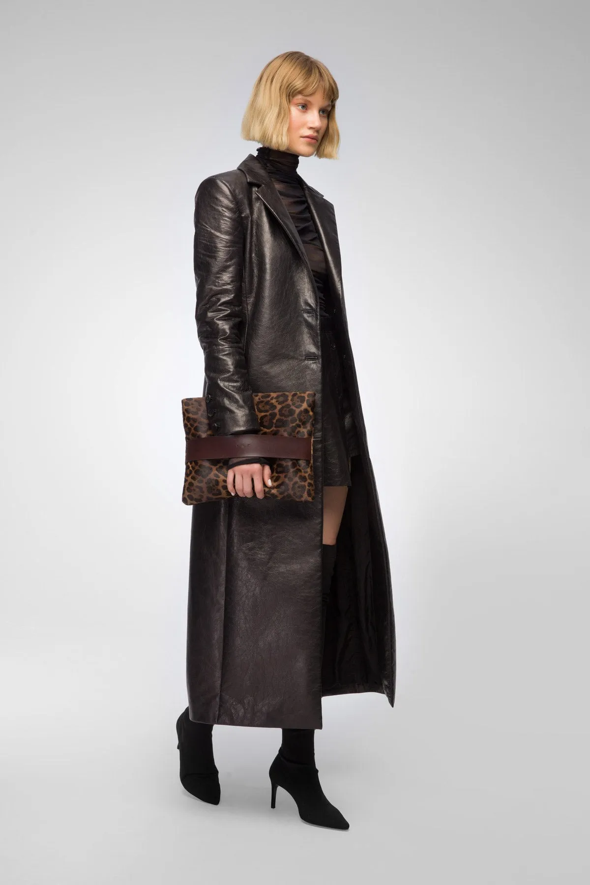 Laurence - Black Leather Coat