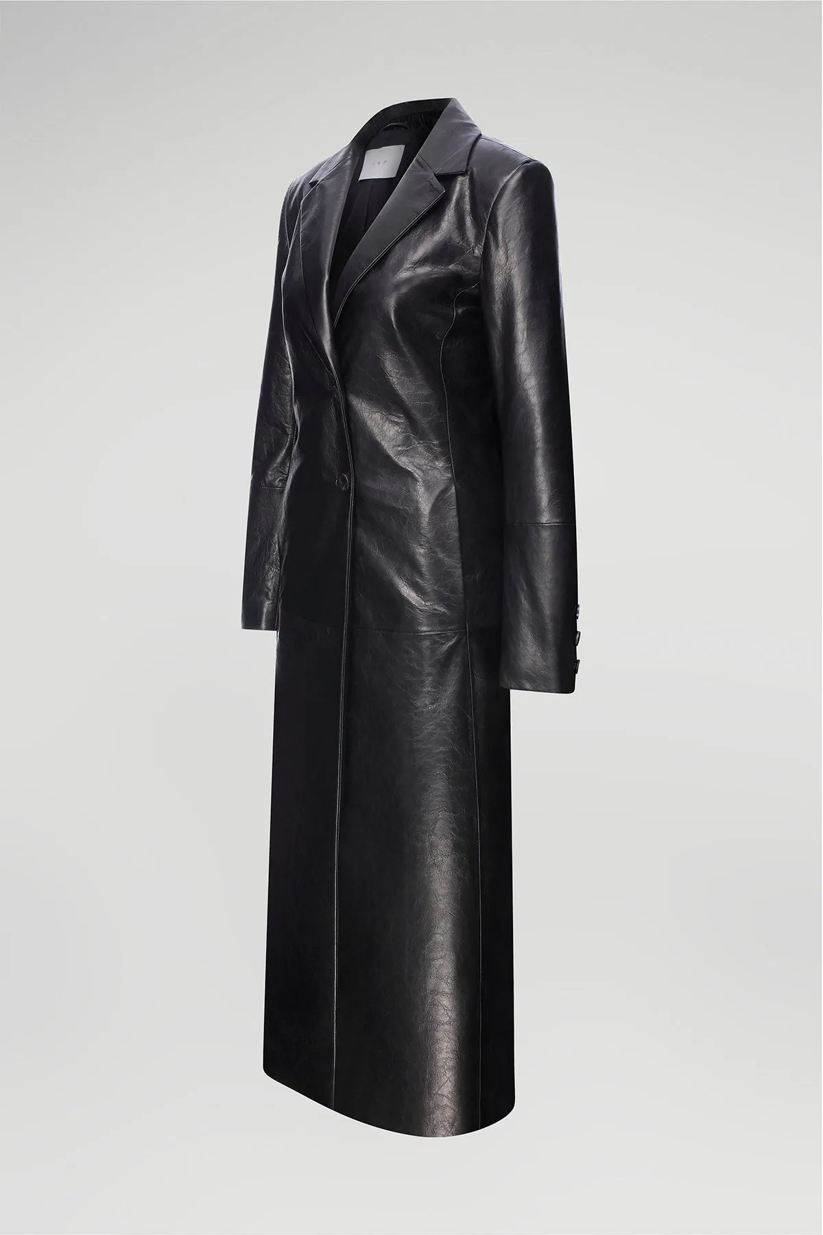 Laurence - Black Leather Coat