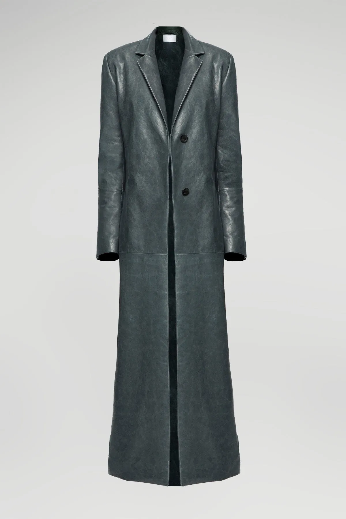 Laurence - Indigo Leather Coat