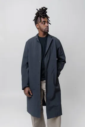 Lenan Insulated Tech Wool Topcoat Black Heather