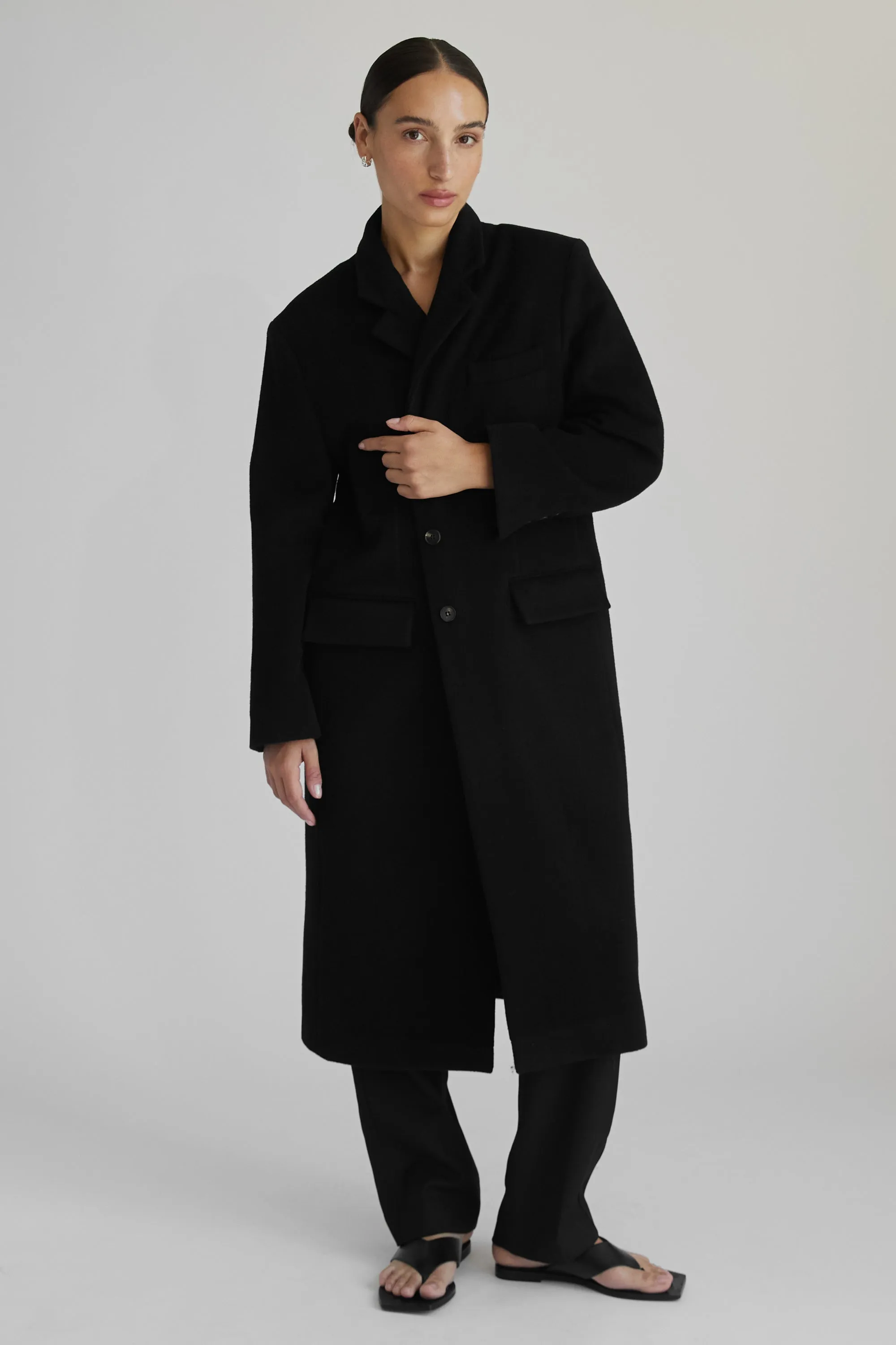 Long Wool Cashmere Coat