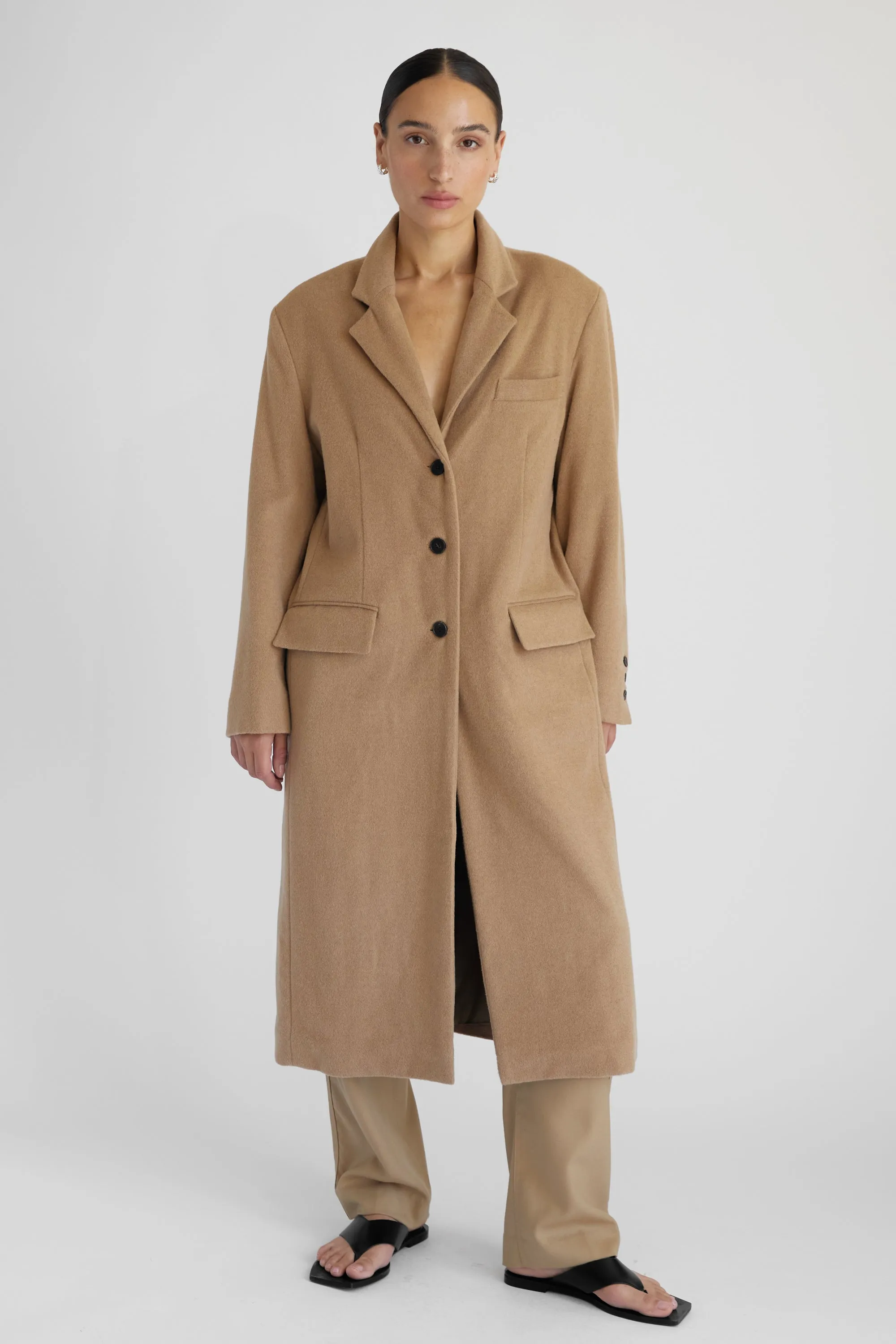 Long Wool Cashmere Coat