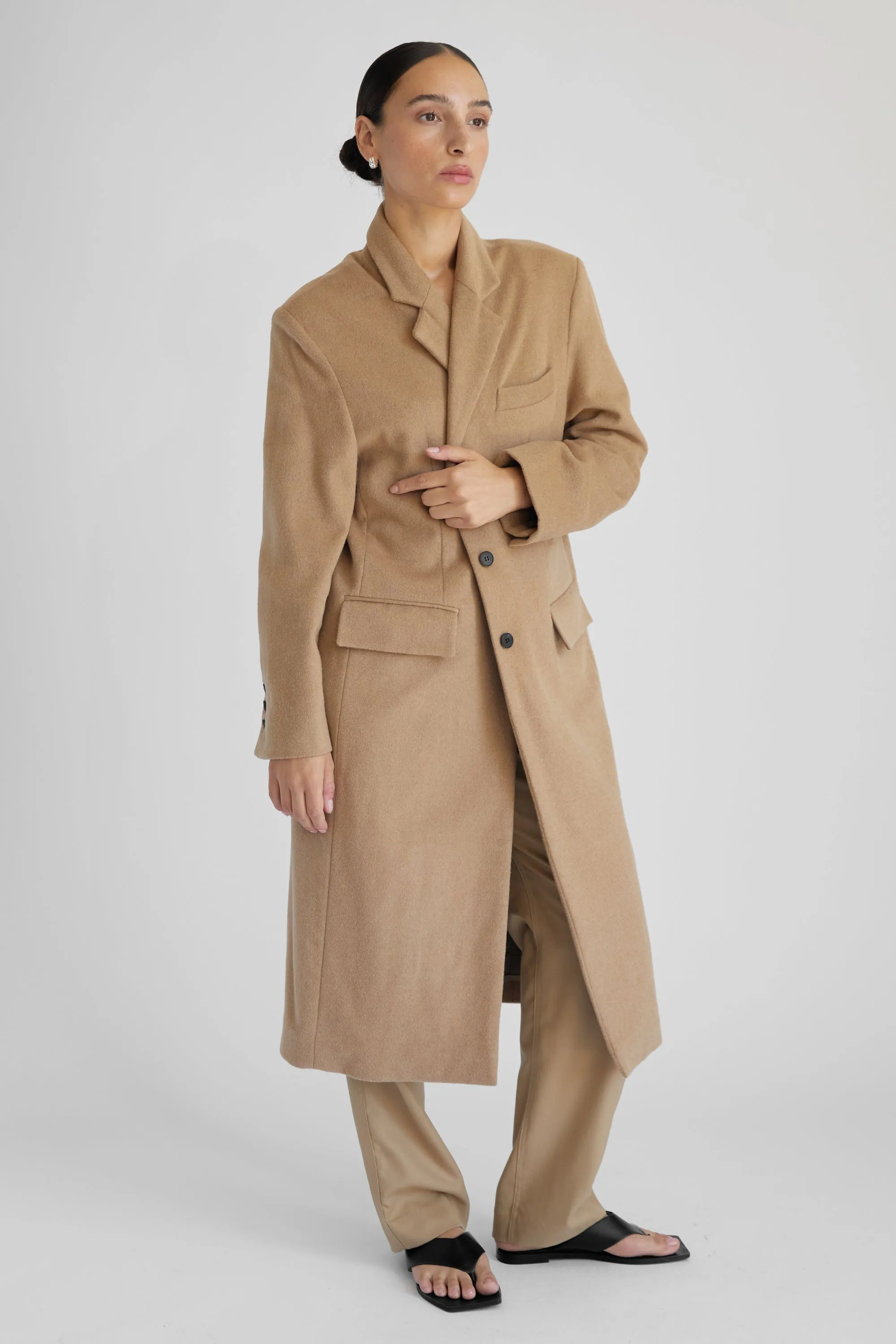 Long Wool Cashmere Coat