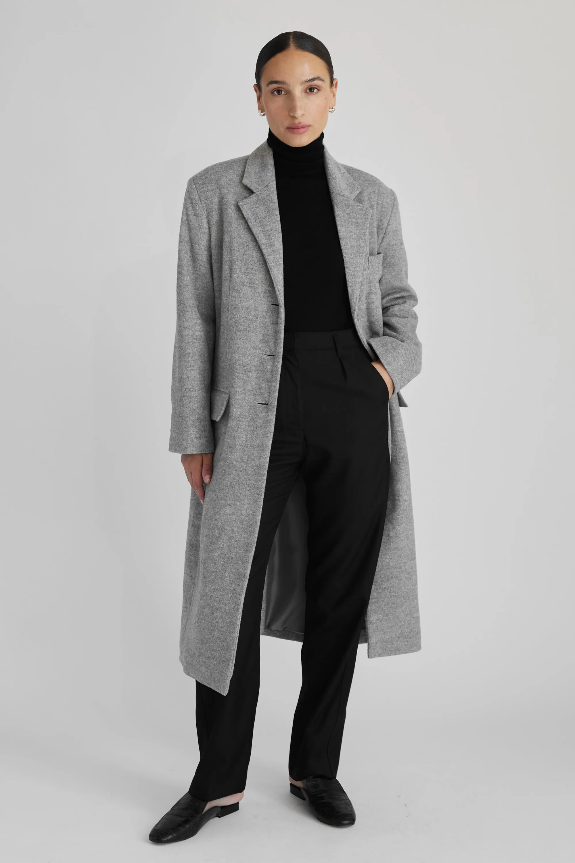 Long Wool Cashmere Coat