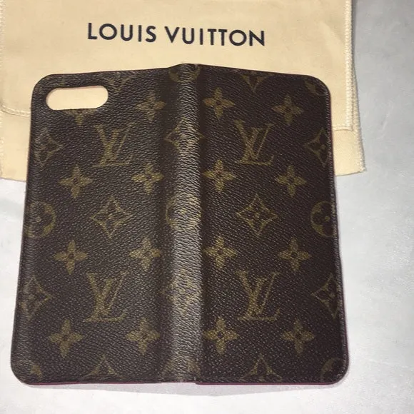 Louis Vuitton iPhone 7 Folio Monogram R Pop Holder