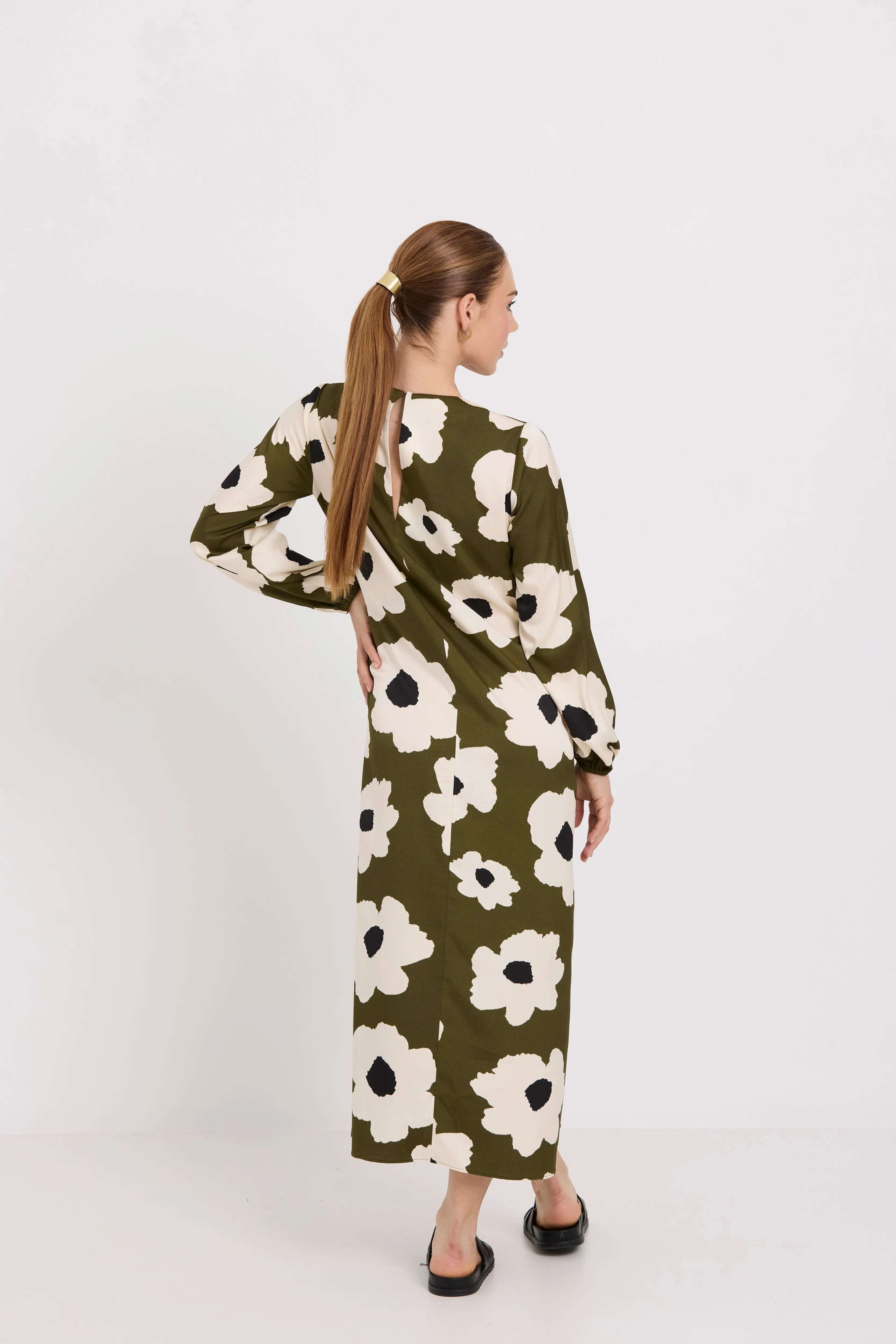 Maggie Dress | Olive Flower