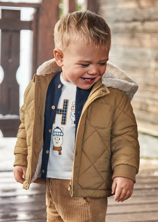 Mayoral Baby Boys Beige Coat