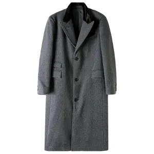 Men's Chesterfield Coat - Pure Wool Business Style Outwear