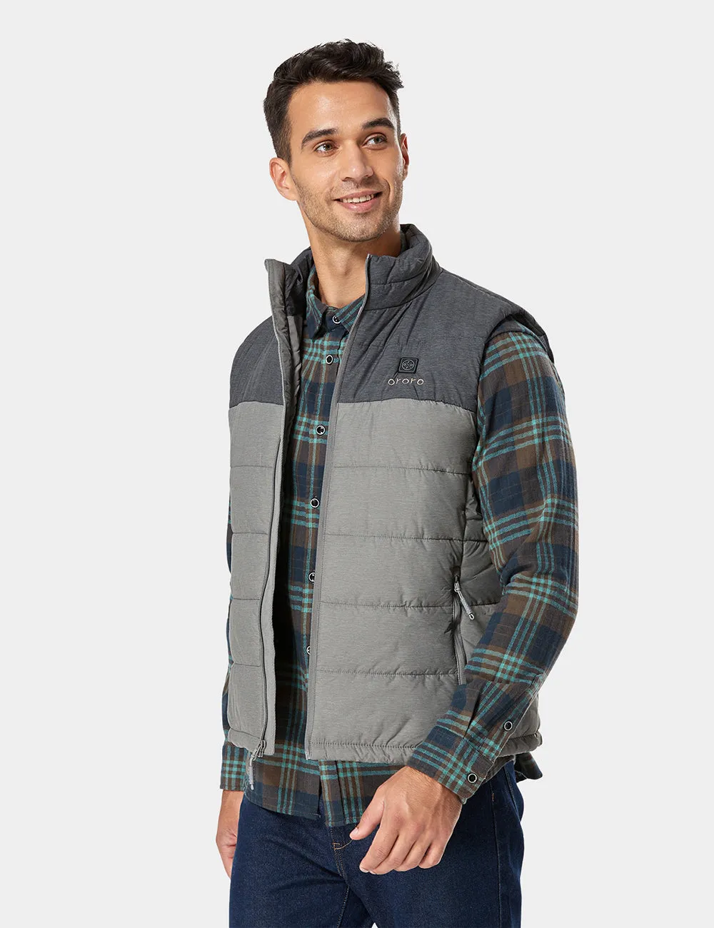 Men's Classic Heated Vest - Flecking Gray