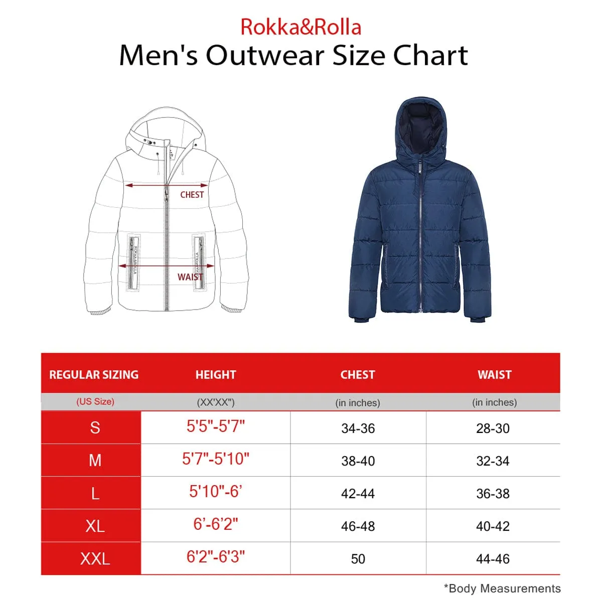 Men's Thermal Reflective Heavy Puffer Jacket