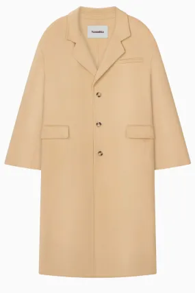 Nanushka Veda Oversized Single Breasted Coat - Creme