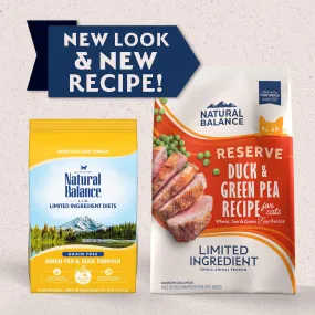 Natural Balance Limited Ingredient Reserve Grain Free Duck & Green Pea Recipe Cat Dry